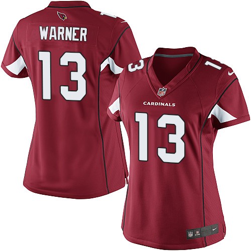 Women's Limited Kurt Warner Nike Jersey Red Home - #13 NFL Arizona Cardinals